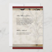 Peacock vintage 6 - Faire-part de mariage (Dos)