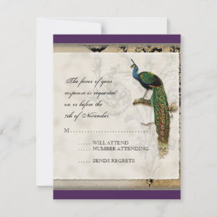 Peacock vintage 6 - Faire-part de mariage