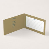 Peacock vintage - Carte de visite (Intérieur)