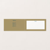 Peacock vintage - Carte de visite (Intérieur déplié)