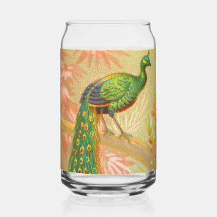 Peacock vintage et peinture à fleurs