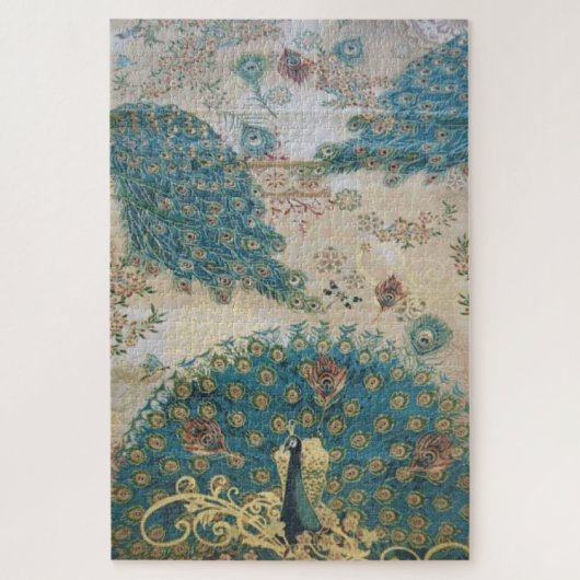 Peacock vintage - Puzzle (Vertical)