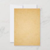 Peacock Vintage Wedding CARD RSVP | Bleu (Dos)