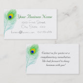 Peacock-Visitekaartje Visitekaartje (Voorkant / Achterkant)