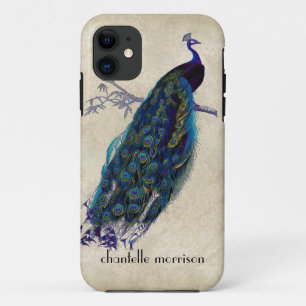  Peacock, volledige veren op gespannen kant iPhone 11 Hoesje