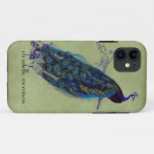  Peacock, volledige veren op gespannen kant Case-Mate iPhone Case (Achterkant (horizontaal))