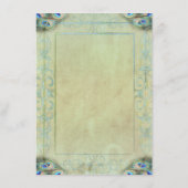  Peacock Weddenrenmenu Menu (Achterkant)