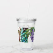 Peacock Wedding Acryl Drinkbeker (Achterkant)