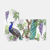 Peacock Wedding Bedankdoosjes (Uitgevouwen)