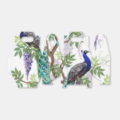 Peacock Wedding Bedankdoosjes (Uitgevouwen)