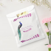 Peacock Wedding Bedankzakje (Gezegeld)
