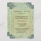  Peacock Wedding Repetitie Aankondiging (Voorkant / Achterkant)