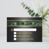 Peacock Wedding RSVP (Staand voorkant)