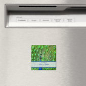 Peacock Wedding Save the Date Magneet (Insitu (Vaatwasser))