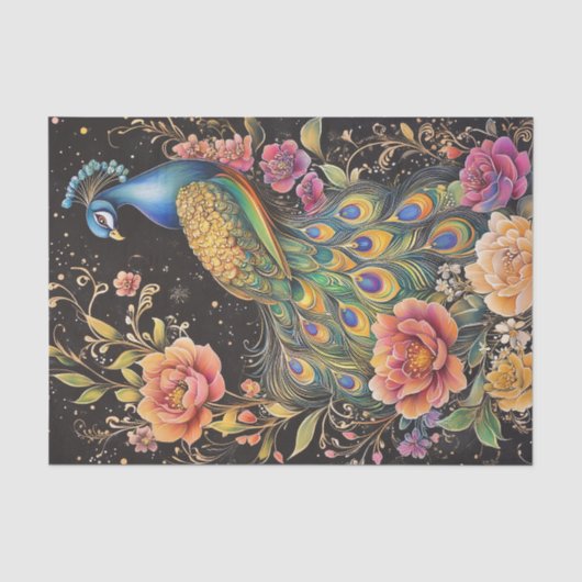 Peacock-weefselpapier Tissuepapier (Voorkant)