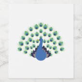 Peacock Wijn Etiket (Enkel label)