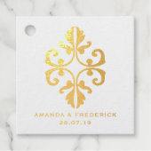 Peacock Wine met thema bruiloft Bedankjes Labels (Voorkant)