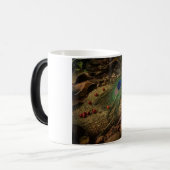 Peacock wings d design Cup&Mok Magische Mok (Voorkant links)