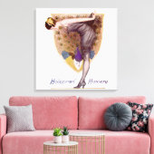  Peacock Woman Flapper  Canvas Afdruk (Insitu (Woonkamer))