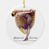  Peacock Woman Flapper  Keramisch Ornament (Achterkant)