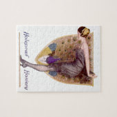  Peacock Woman Flapper  Legpuzzel (Horizontaal)