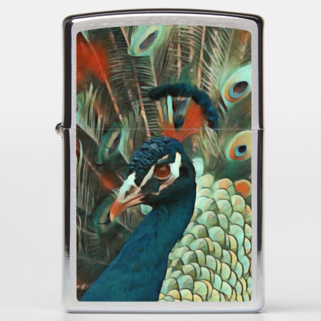 Peacock Zippo Lighter (Voorkant)