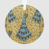 Peacocks Birds Rowan Trees Art Nouveau (dos)