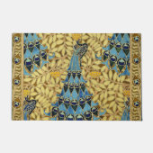 Peacocks Birds Rowan Trees Art Nouveau Deurmat (Voorkant)