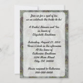  Peacocks Bridal Tea Kaart (Achterkant)