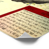 Peacocks & Crabapple  Japans Poster (Hoek)