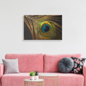 Peacock's eye canvas afdruk (Insitu (Woonkamer))