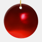 PEACOCKS IN LOVE/RED RUBY GEMSTONE, Blue turquoise Keramisch Ornament (Achterkant)