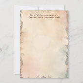 Peacocks koninklijke tuin Indiase bruiloft Kaart (Achterkant)