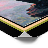 Peacocks Panther & Flying Art Déco Imprimé 16x20 (Coin)