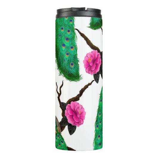 Peacocktuin Thermosbeker (Achterkant)