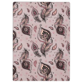 Peacockvederpatroon Klembord (Achterkant)