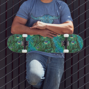 Peacockveren, abstract - koel skateboard