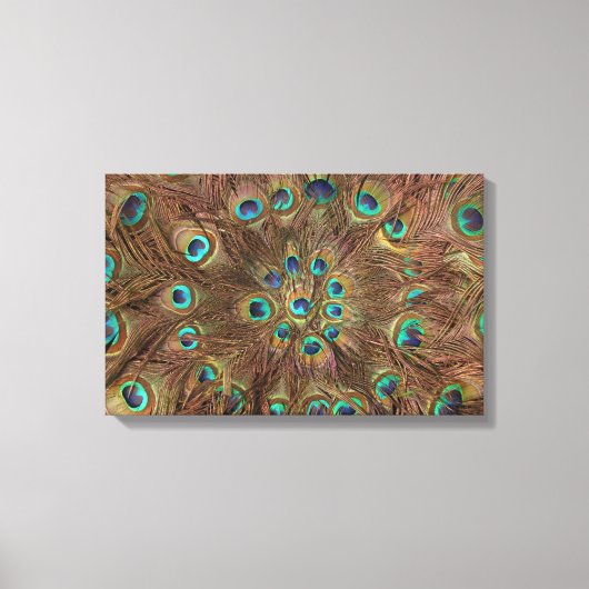 Peacockveren Canvas Afdruk (Voorkant)
