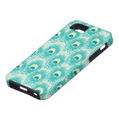 Peacockveren patroon Case-Mate iPhone case (Onderkant)