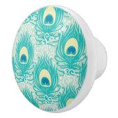 Peacockveren patroon keramische knop (Rechts)