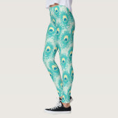 Peacockveren patroon leggings (Links)