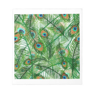 Peacockveren patroon notitieblok