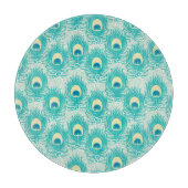 Peacockveren patroon snijplank (Voorkant)