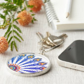 Peacockveren Sleutelhanger (Zijkant)