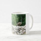 Peacocs dans un jardin photo Mug (Devant droit)
