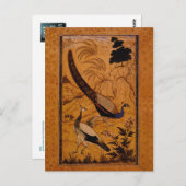 Peafowl in een landschap van Ustad Mansur Briefkaart (Voorkant / Achterkant)