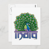 Peafowl of India Briefkaart (Voorkant / Achterkant)