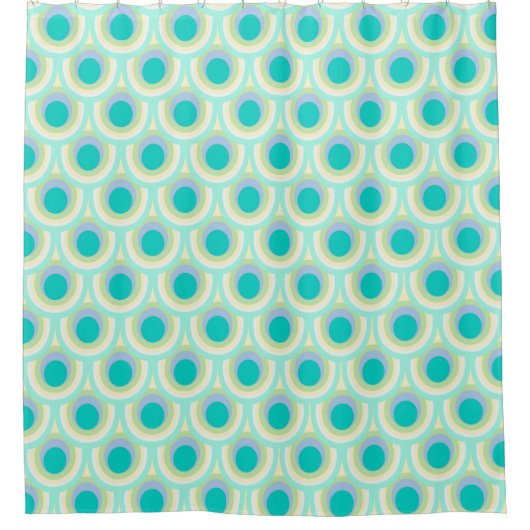 Peahen plume ovale rideau de douche motif (Devant)