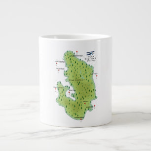 Peak District England Map Extra Grote Beker