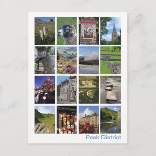 Peak District, meerdere afbeeldingen 3 Briefkaart